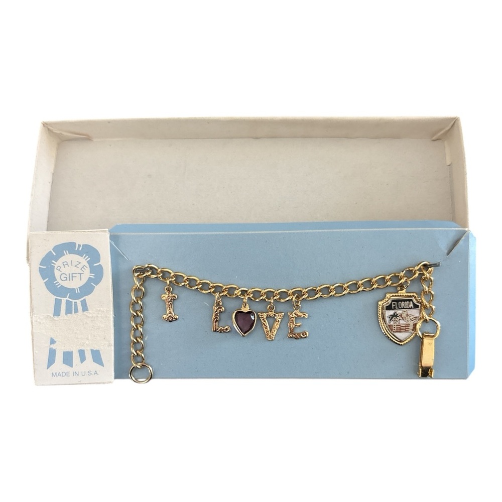 American Vintage Gold Plated Charm Bracelet
